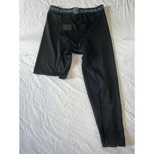 PRO COMBAT Men's Black Compression Tights Leggings Athletic Workout Size S New